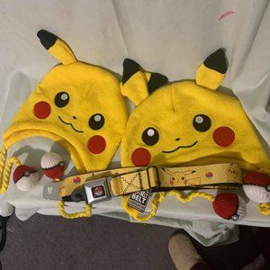 Pikachu Hats & Belt Bundle